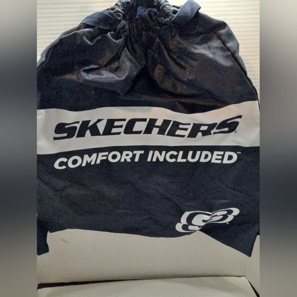 Skechers Comfort Performance Drawstring Navy Blue Backpack Adjustable Straps